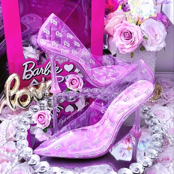 Barbie "Tessy" Rhinestone Stiletto Heels - Picture 6 of 16